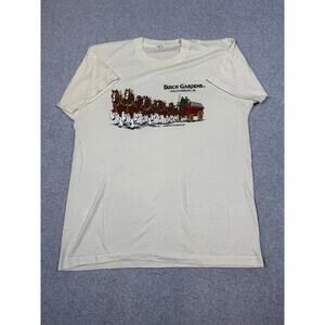 Vintage Size L Busch Gardens Williamsburg VA Champion Clydesdales T-Shirt